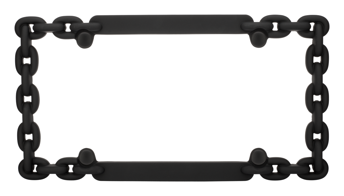 Chain, Black - License Plate Frame | Cruiser Accessories
