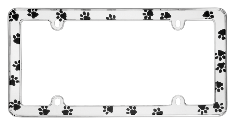 Paws - License Plate Frame | Cruiser Accessories