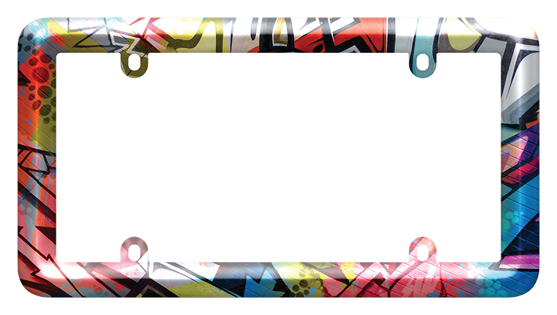 Graffiti - License Plate Frame | Cruiser Accessories